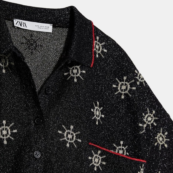 Zara Printed Sweater Top - Picture 11 of 13